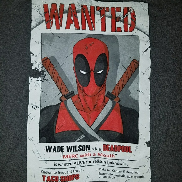 Deadpool Wanted T-shirt - Picture 3 of 4